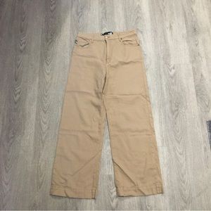 Straight Legged Tanned Moschino Cotton Twill Pants